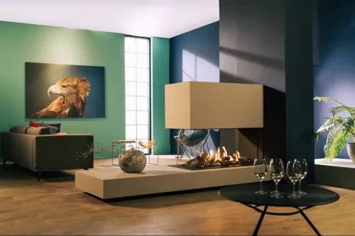 Faber gas fireplace Matrix-Hybrid 1050-500-RD